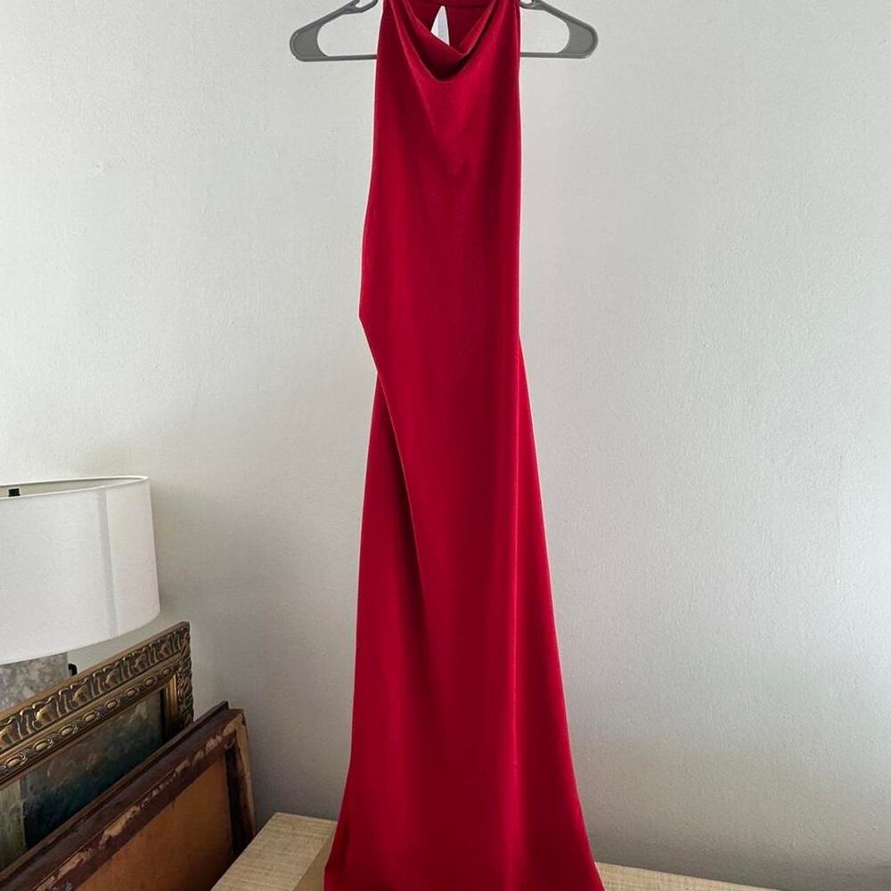 Zara red maxi dress with